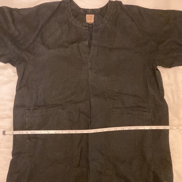 Hoibo Linen Mini Dress (Black) - Picture 9 of 10